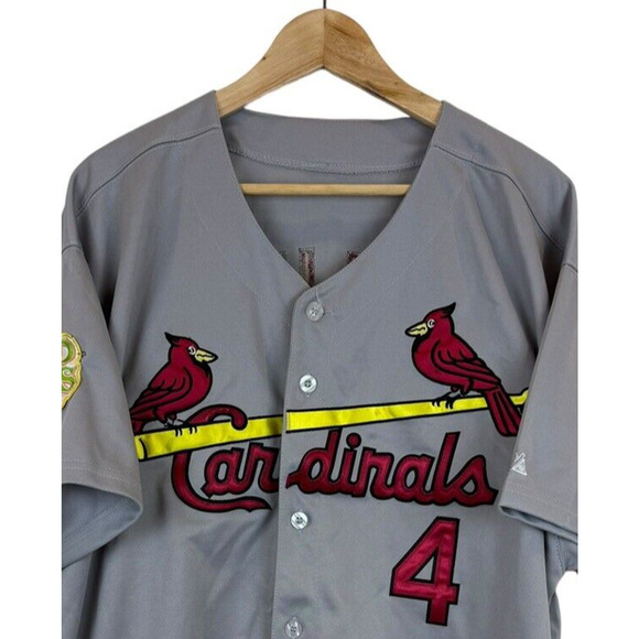 Majestic Yadier Molina Size 54 St Louis Cardinals‎ Cool Base 2011 World Series - Picture 3 of 8